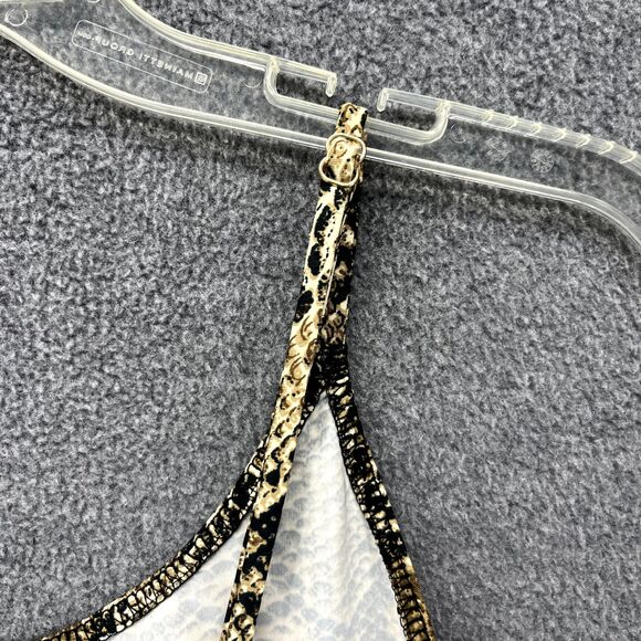 Hera Collection Bodysuit Womens Small Snake Skin Print Sleeveless Snap Celebrity - Picture 8 of 14